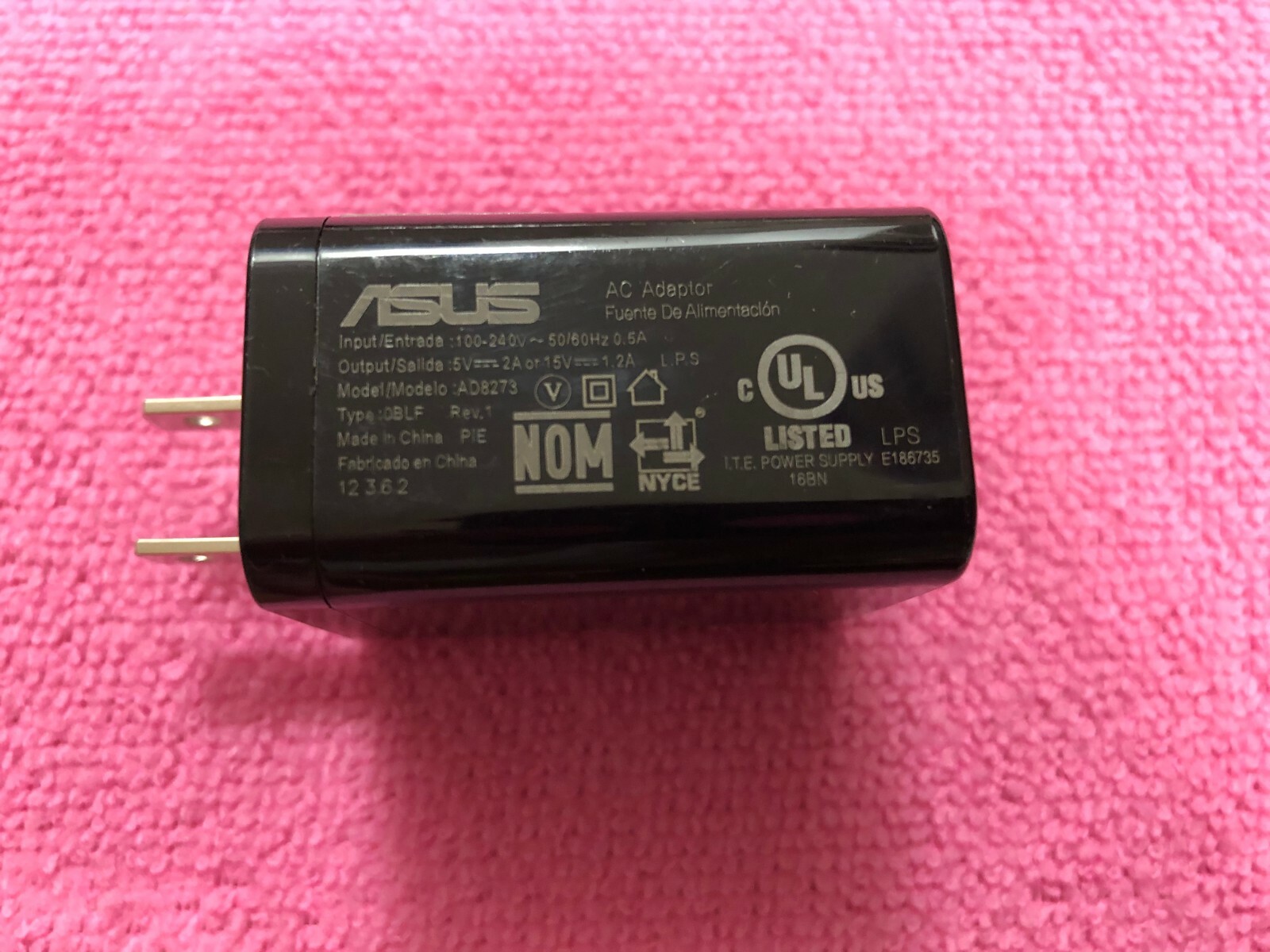 Original ASUS Transformer Tablet TF300T Adapter Charger AD8273 5V-2A / 15V-1.2A