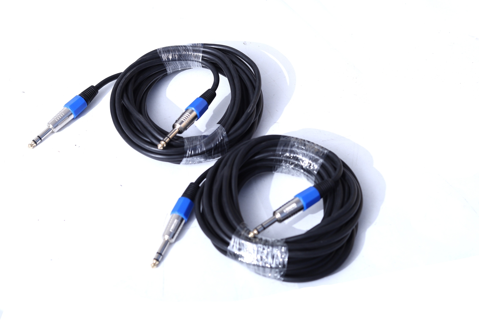 2PCS 1/4 inch TRS Cable, 6.35mm 1/4 inch TRS Male 25ft
