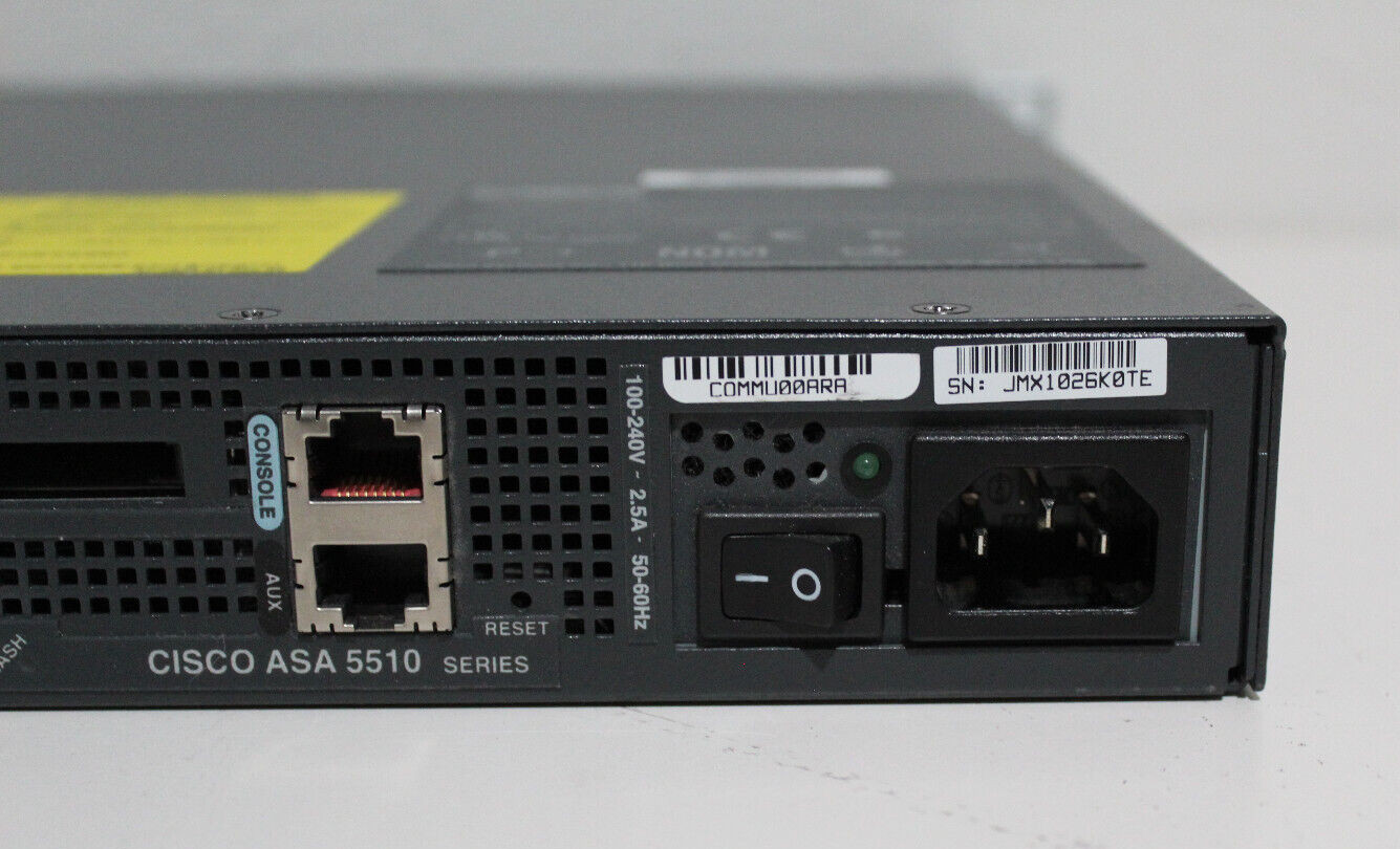 Cisco ASA 5510 Adaptive Security Appliance Firewall ASA5510 + SSM-10 Module