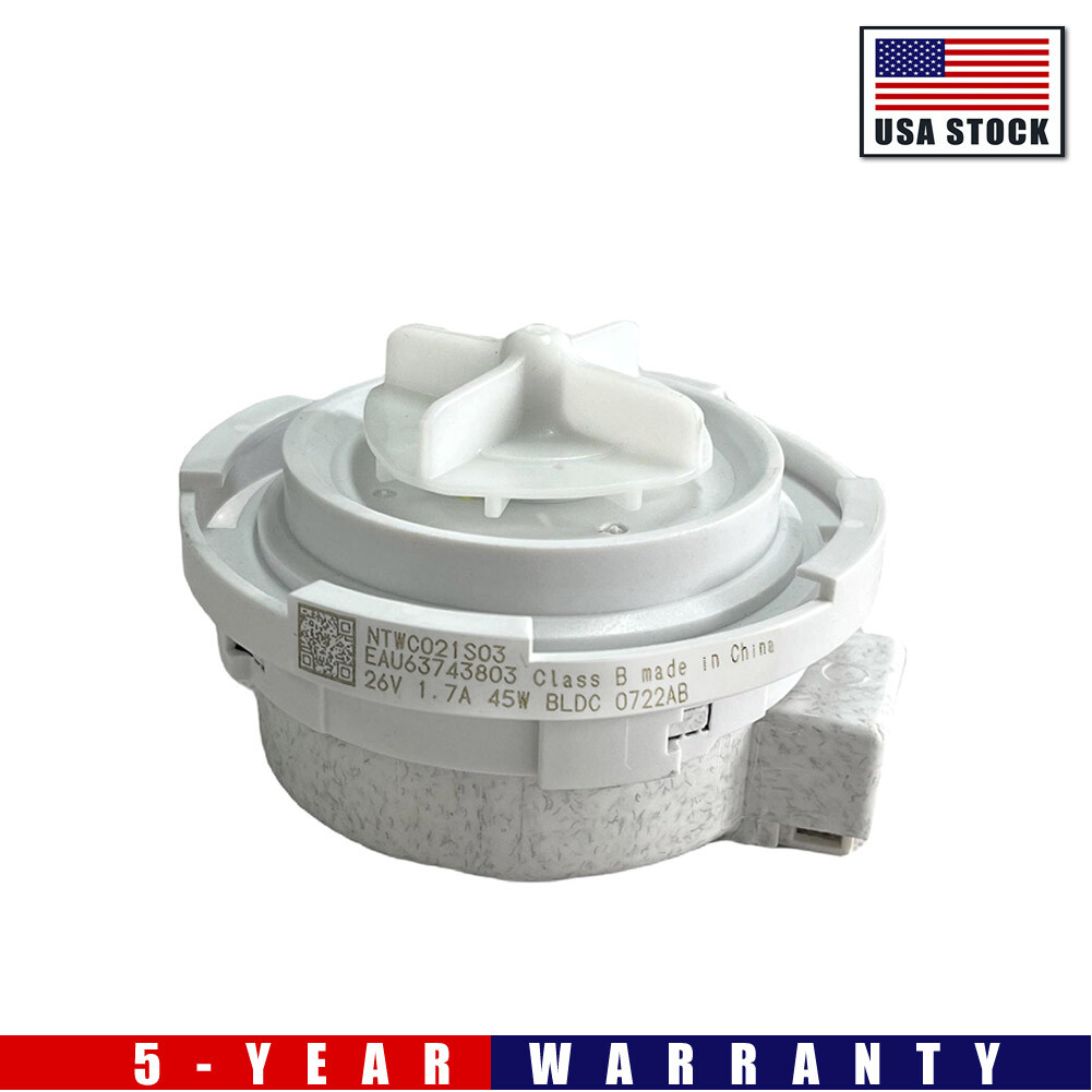 EAU63743803 NTWC021S03 Drain Motor Pump fit LG Washer WM3600HVA WM3600HWA