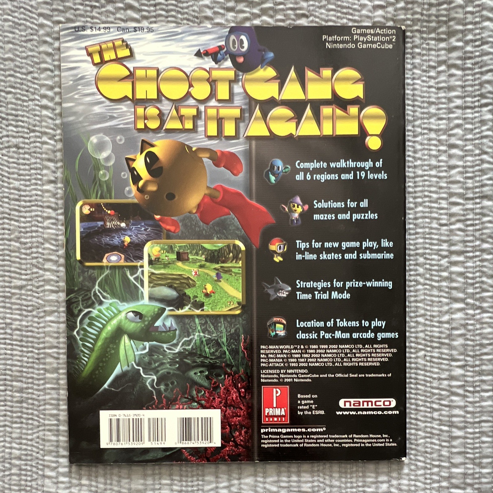 Prima Games Official Strategy Guide Pac-Man World 2 Detailed Maps Pac-Man 2002