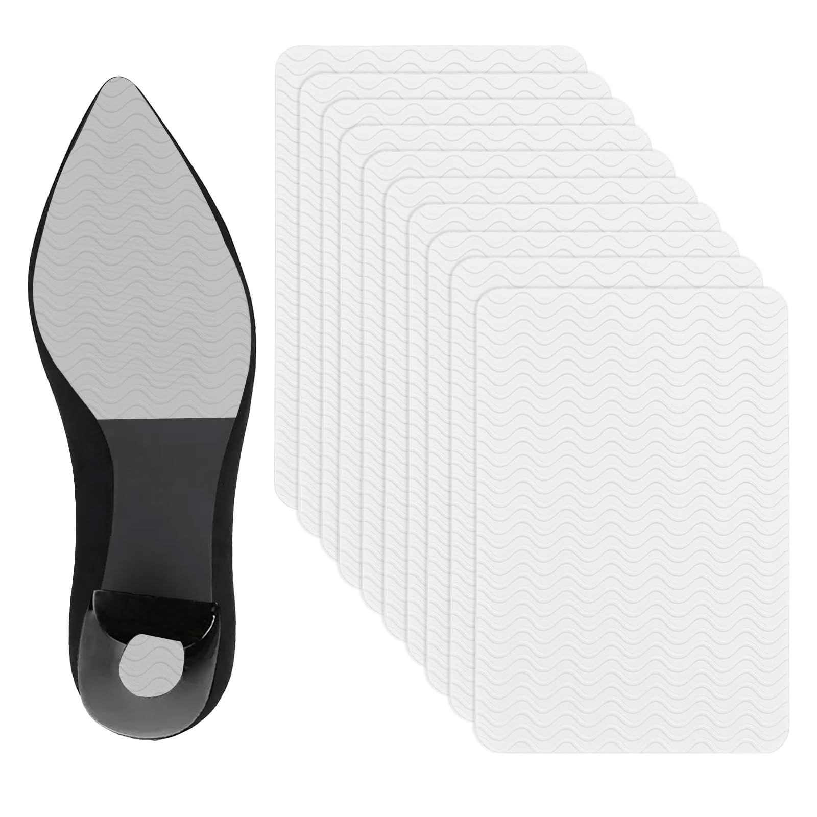 10 Pack Shoe Sole Protector, Self-Adhesive Anti-Slip High Heel Shoe Protector...