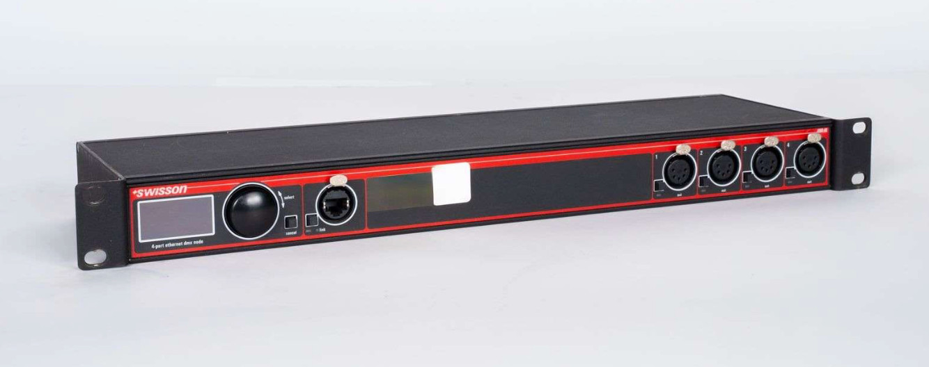 Swisson XND-4R5 4 Port Rackmount Ethernet to DMX Converter Node