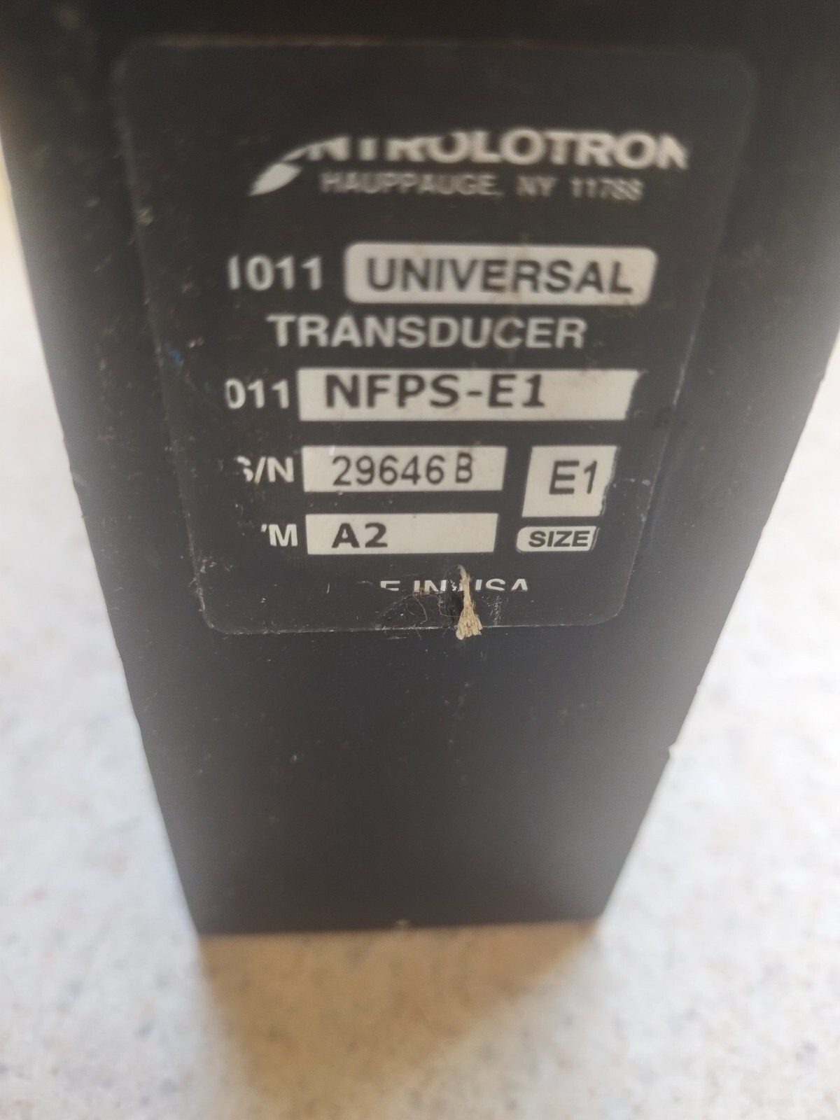 Siemens / Controlotron Clamp on Universal Transducer Sensor 1011NFPS-E1