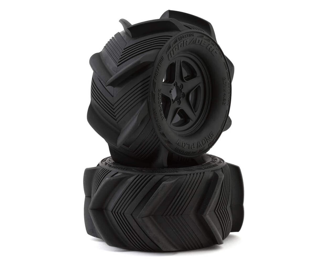 UpGrade RC Snow Plow 2.8" Mounted Sand/Snow Tires (2)