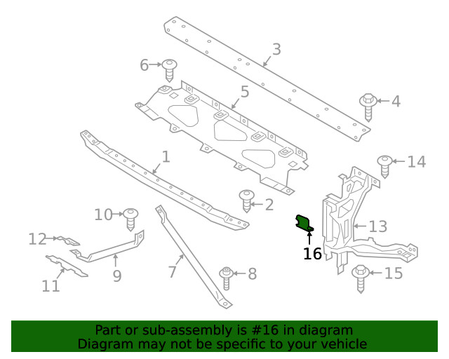 Genuine BMW Front Panel 51-64-7-421-727