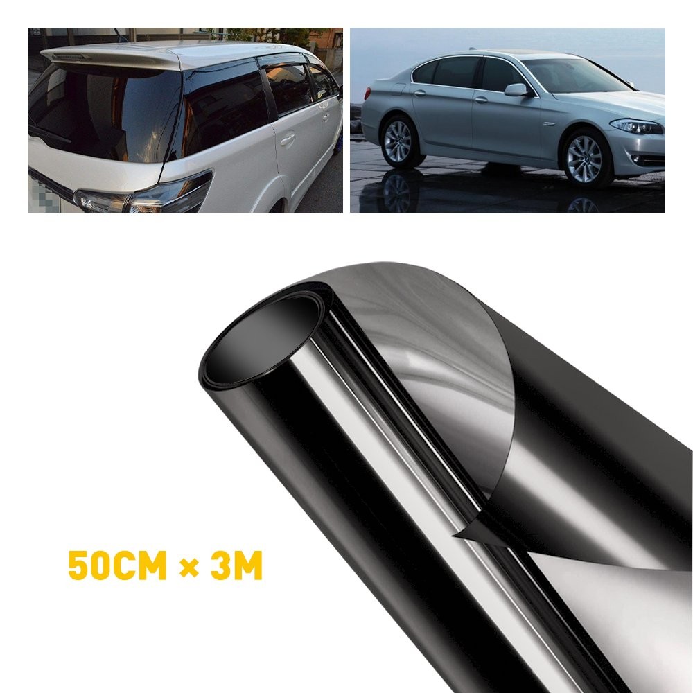 Uncut Roll Blackout Window Film 20% UV Blocking Thick Black Tinting Sun Cover