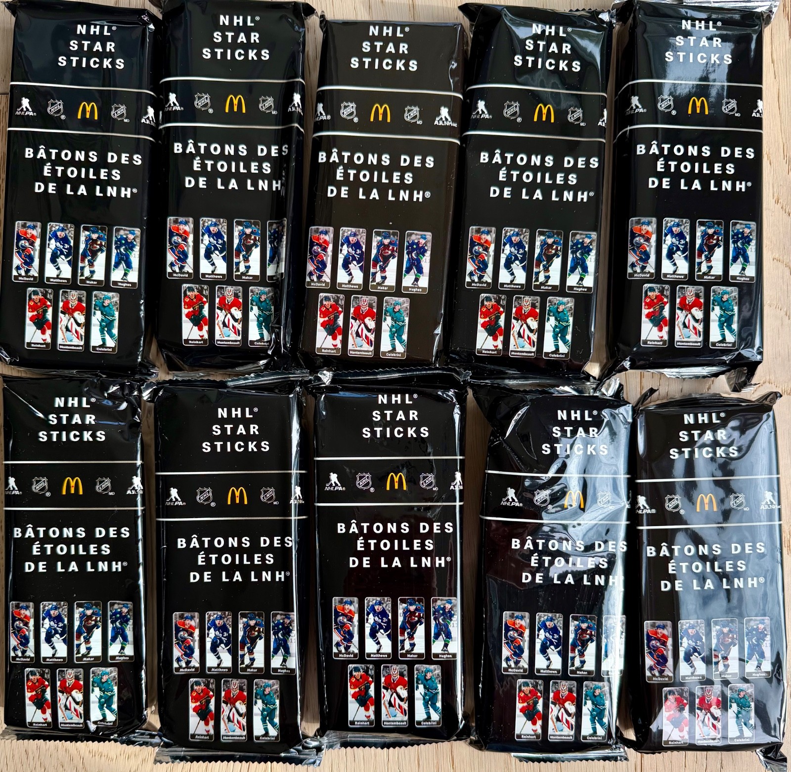 10 LOT SEALED NHL McDonald's Star Sticks Canada Blind Box 2026 Sold Out In Store