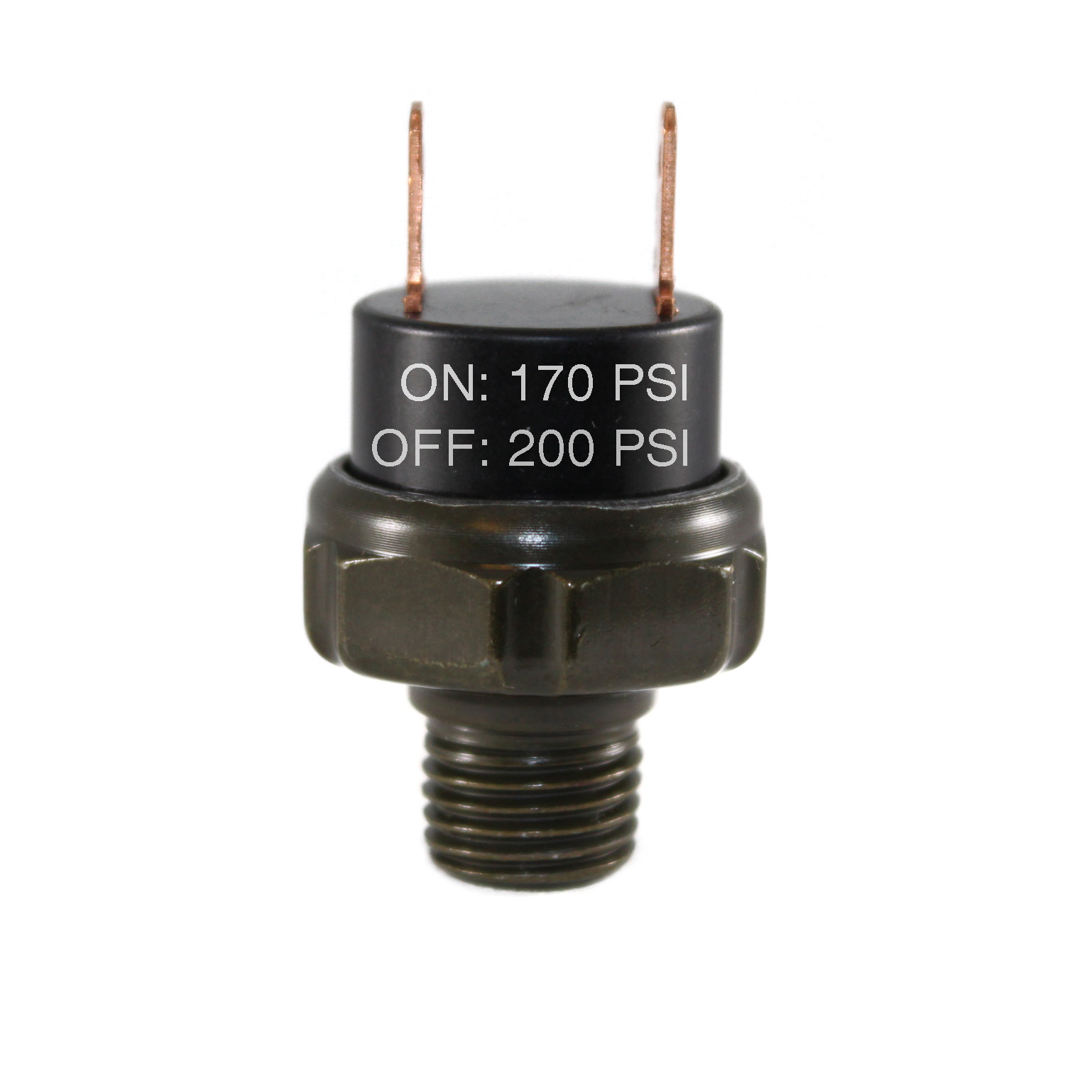 170-200PSI Air Pressure Switch Tank Mount Thread 1/4" NPT 12V/24V For Train Horn