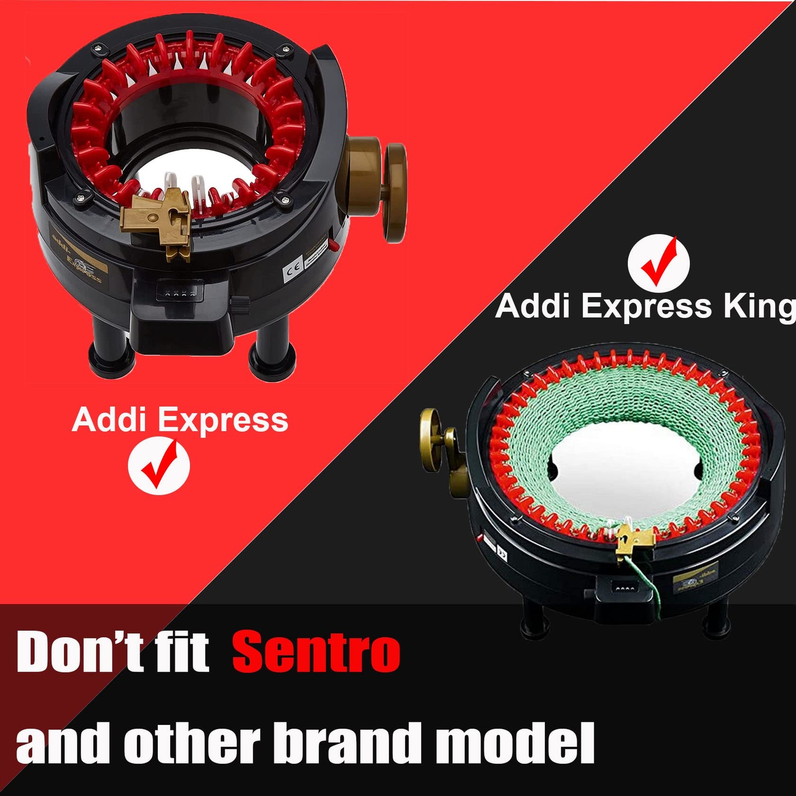 "Knitting Machine Adapter with Hex Bit Power Screwdriver for Quick Knitting"