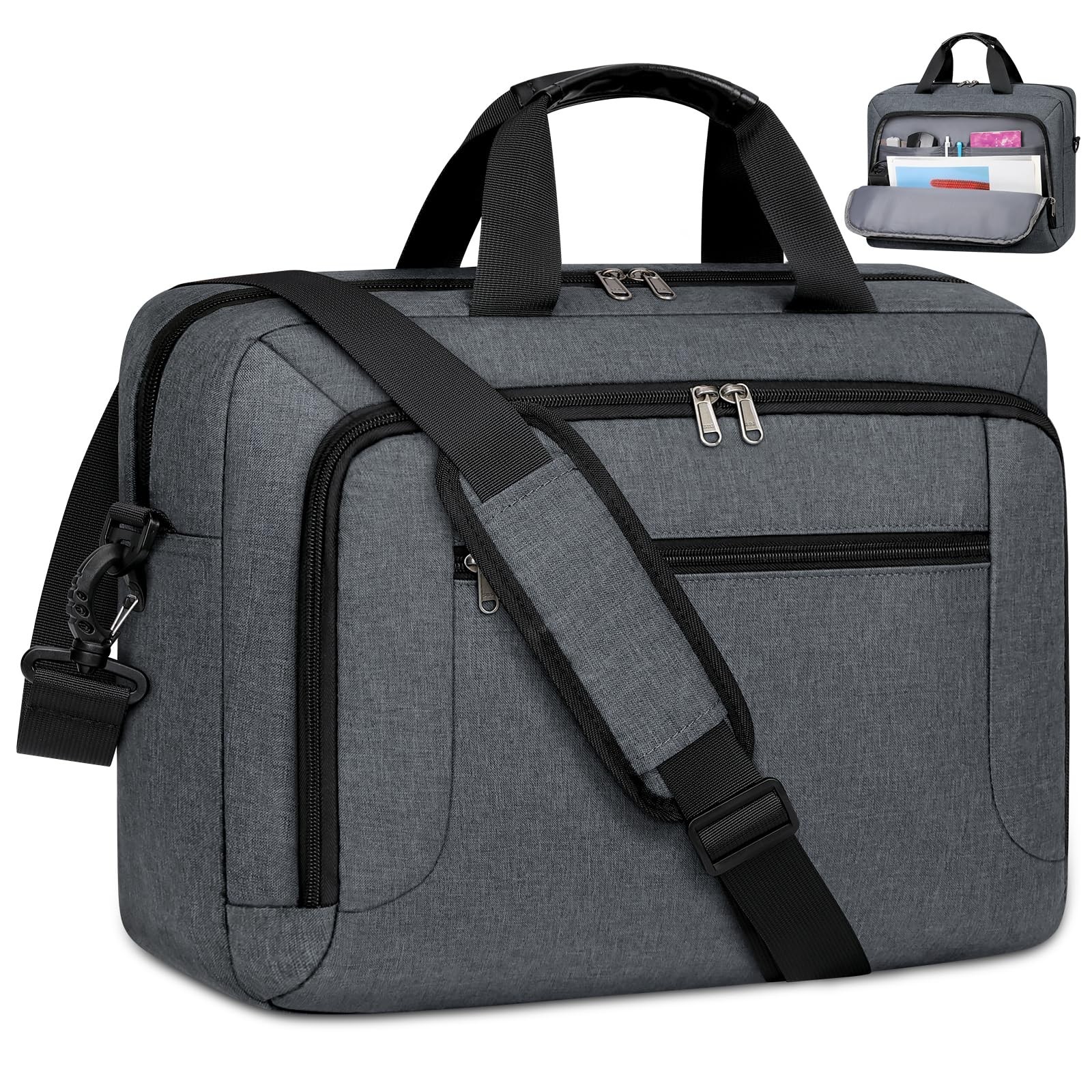 Dakuly Laptop Bag 17.3 Inch Laptop Briefcase Large Waterproof Laptop Case for...