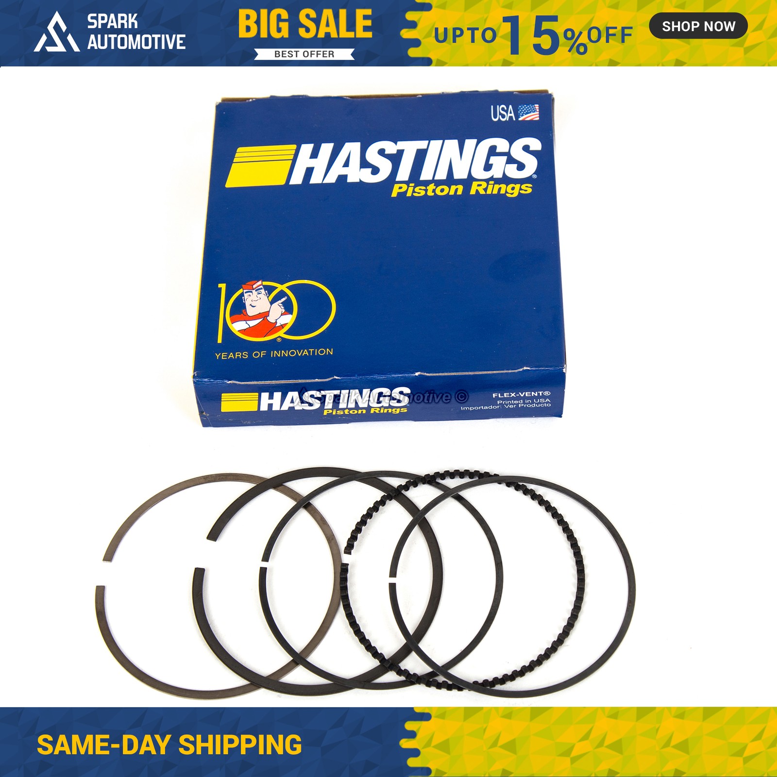 Hastings Import Performance Rings Set 82.00mm Height 1.00mm x 1.20mm x 2.80mm