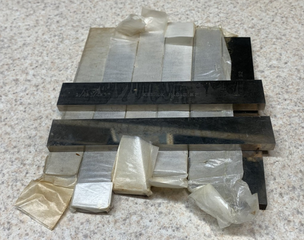 Lot of 8 Kenrok M2 1/4"x 3/4" x 5" HSS Lathe Tool Bits (NOS) Knife Maker