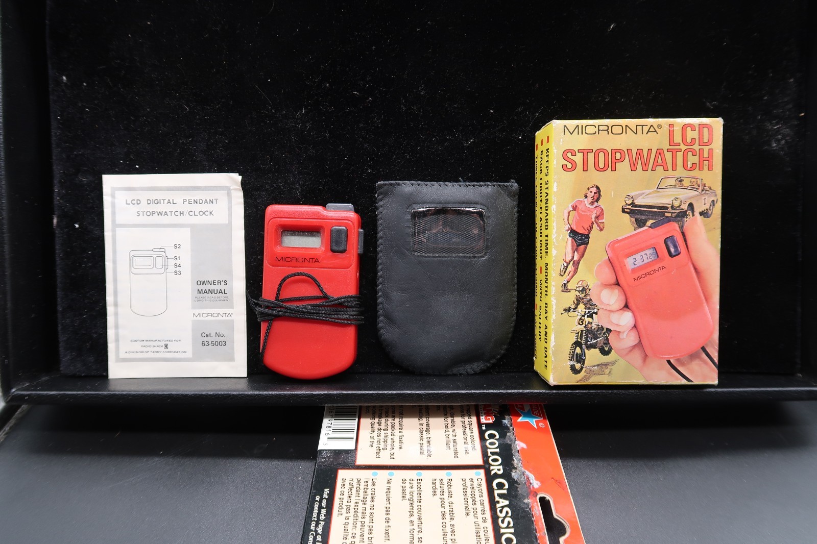 Micronta LCD Quartz Stopwatch Model 63-5003 w/Original Box NOS