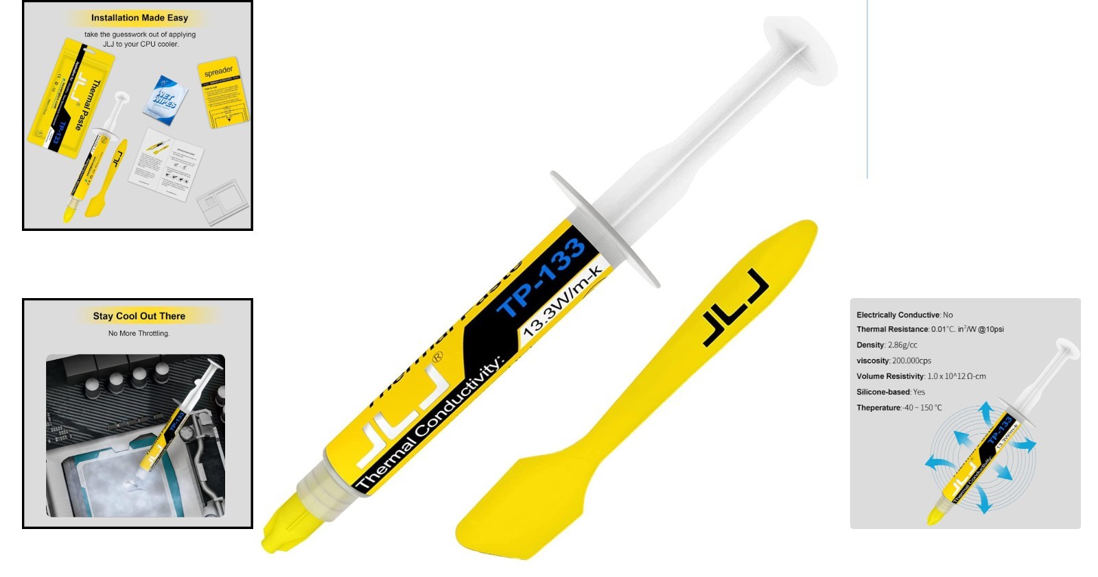 1.5g Thermal Paste for CPUs & Consoles - Long-Lasting Cooling Solution