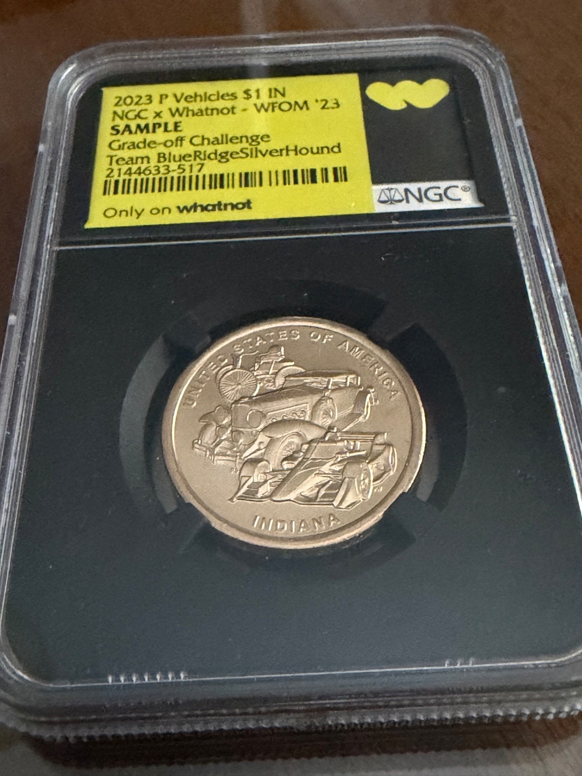 2023 P Vehicles $1 NGC Whatnot '23 Grade-Off SAMPLE Team BlueRidgeSilverHound