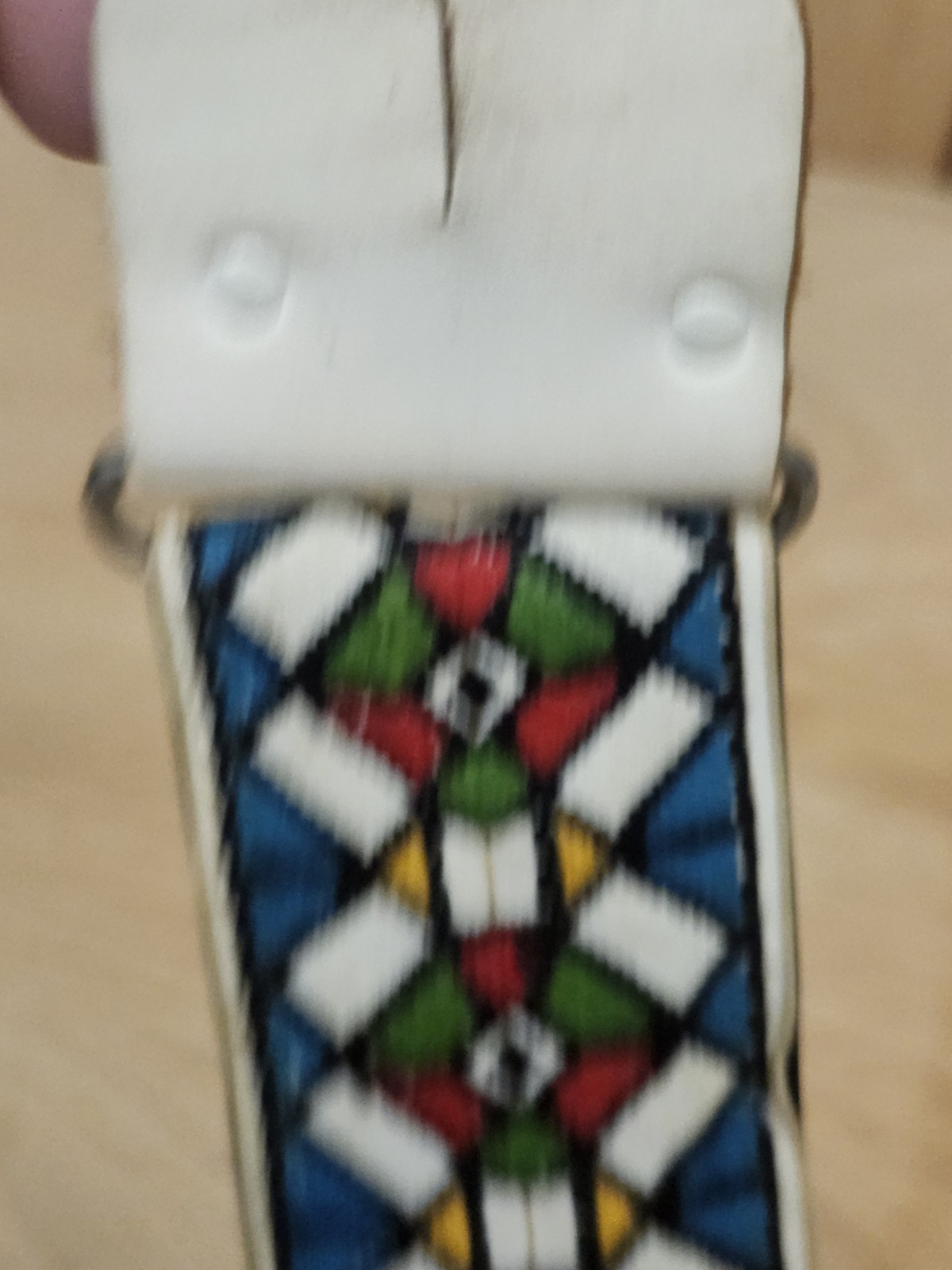 Vintage Ace Guitar Strap 1960s Stained Glass Jimi Hendrix Duane Allman Woodstock