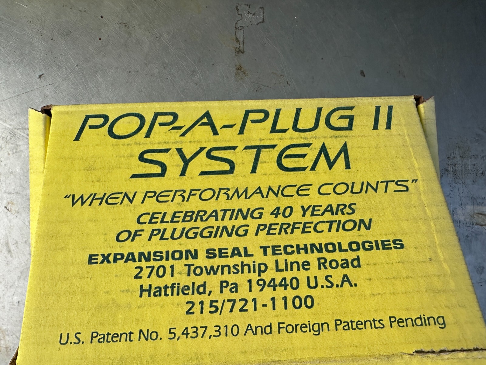 Expansion Seal Technologies Pop-A-Plug II System P2-680-S - Complete