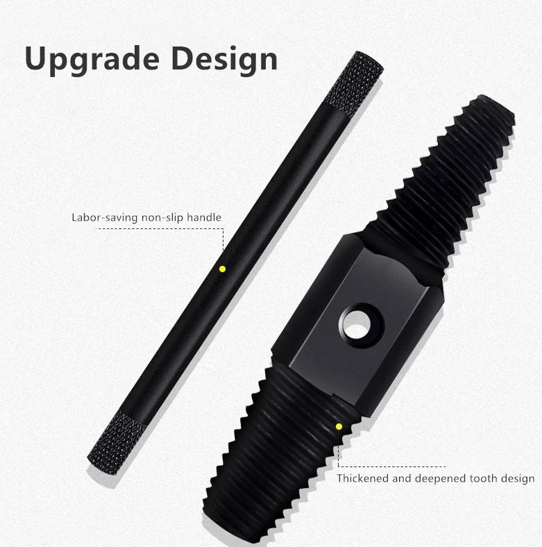 1pc Double Head Wrench Screw & Pipe Extractor Tool Broken Bolt Remover Set - NEW