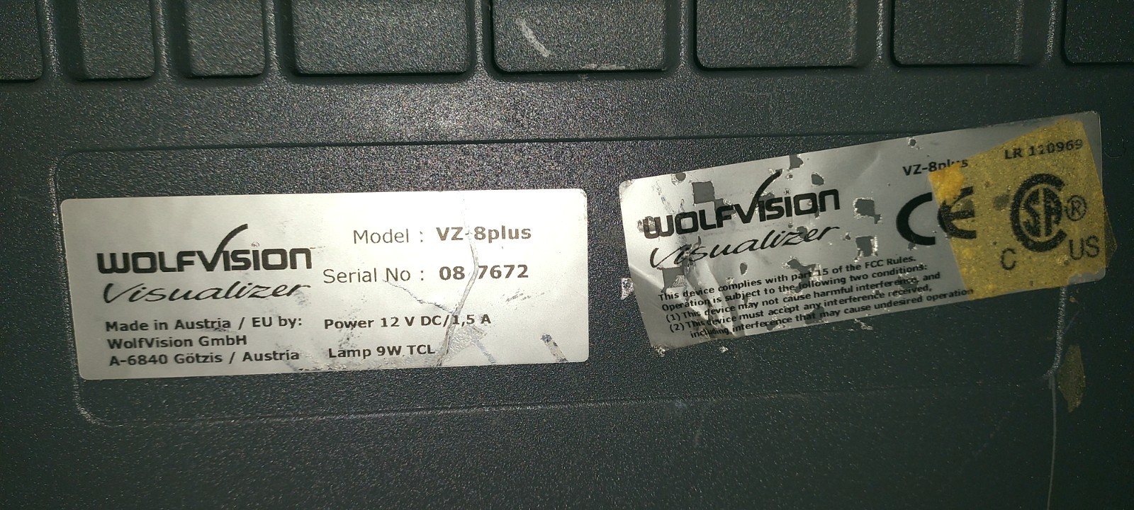WOLFVISION VZ-8plus PROJECTER