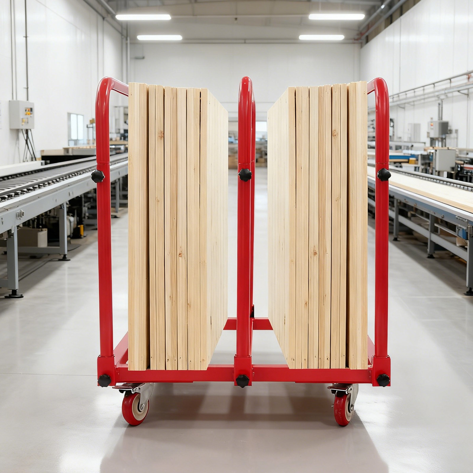 635kg/1400lbs Heavy Duty Panel Cart Q235 Steel Panel Truck Panel Cart 31*28*35in