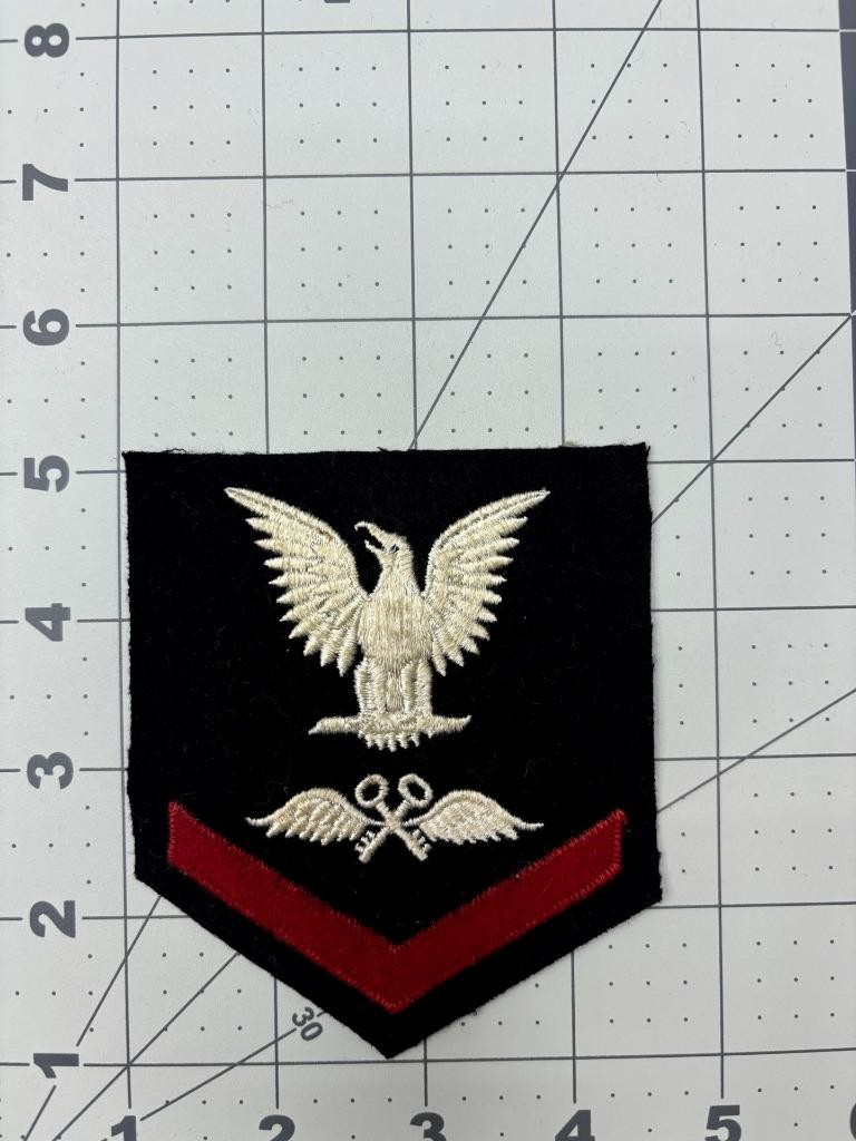 USN Aviation Storekeeper 3rd Class Rate Patch Inv# K7638