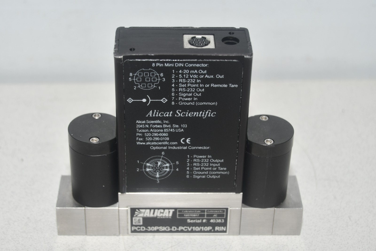 ^ Alicat PCD-30PSIG-D-PCV10/10P RIN Flow Controller #X8332