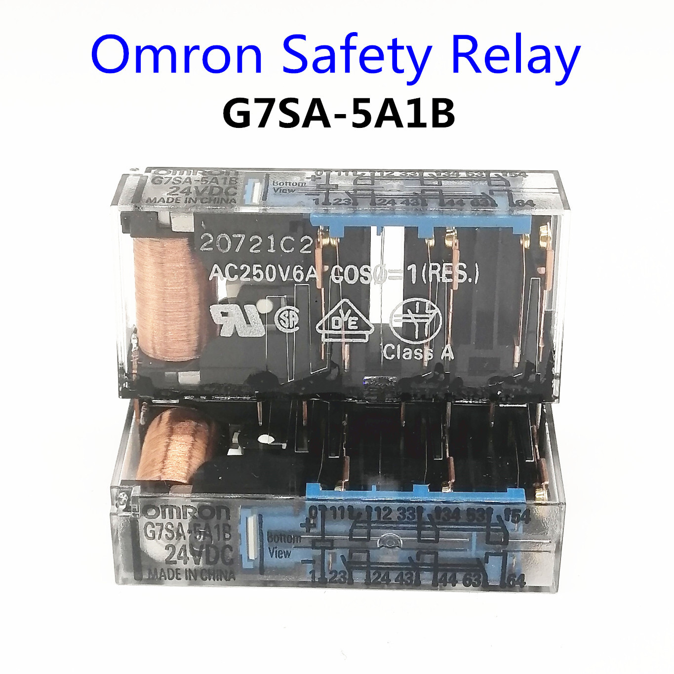 1pcs Omron Safety Relay G7SA-5A1B DC24V Relay Base Combination