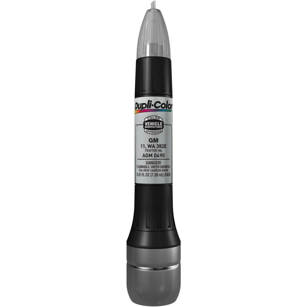 Duplicolor AGM0490, Scratch Fix Paint Pen for GM 11, WA 382E, Metallic Pewter