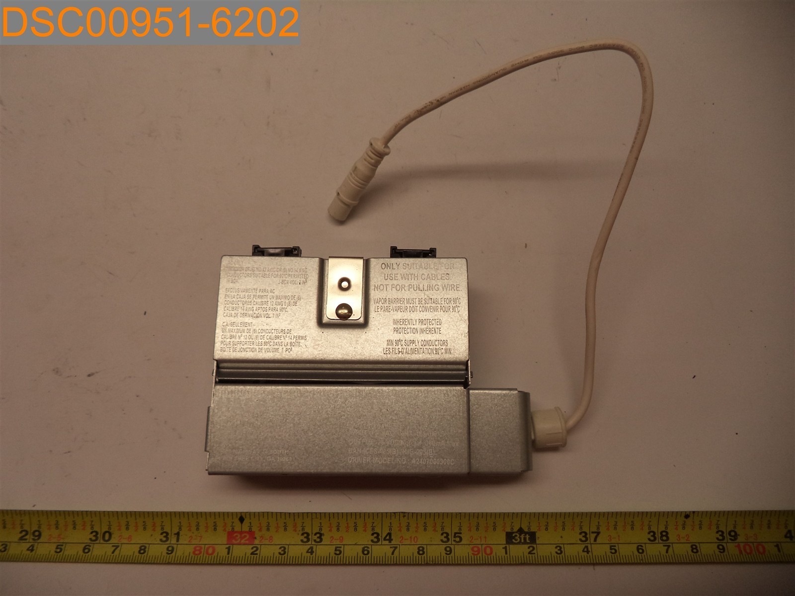 HALO LED Recessed Driver Type IC,In120VAC,Out25VDC,HLB4069WZRGBWMWR,A2407000300C