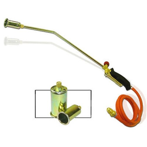 Propane Torch Weed Burner Camping Fire Starter Ice Melting w/ Nozzle & 60" Hose