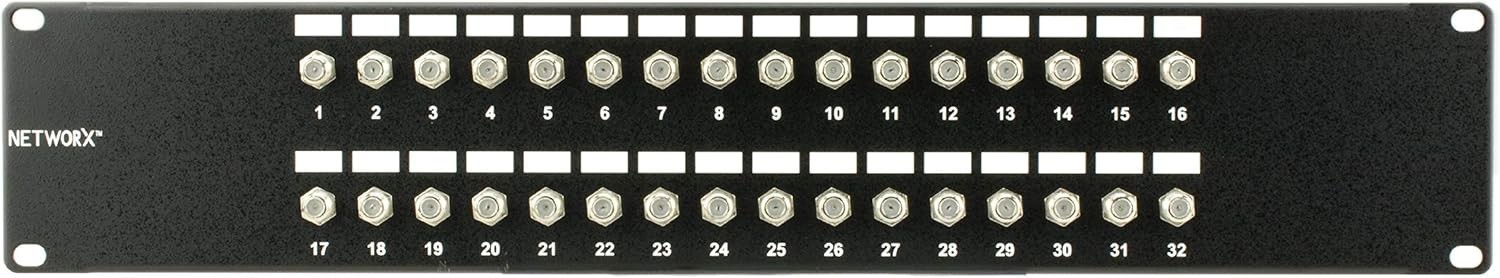 Networx 3Ghz F-Type Connector Coaxial Patch Panell 32 Ports Networks
