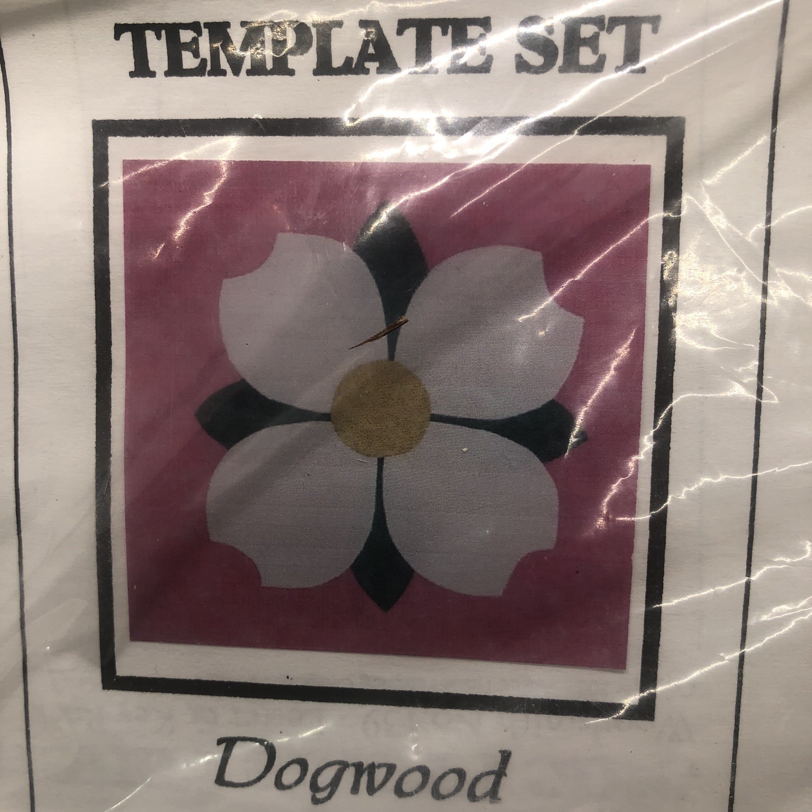 Sewing Craft Quilt Template Set Dogwood  pattern Holloways