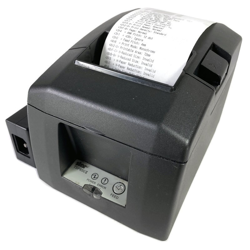 Star Micronics TSP650II Thermal Receipt Printer 654IIU w/ A/C Adapter