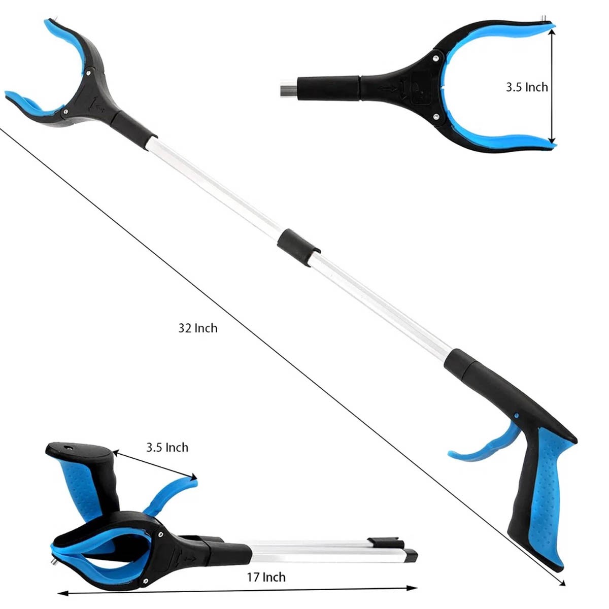 Tool Extended Garbage Reaching Stick Trash Picker Folding for Elderly Assistance