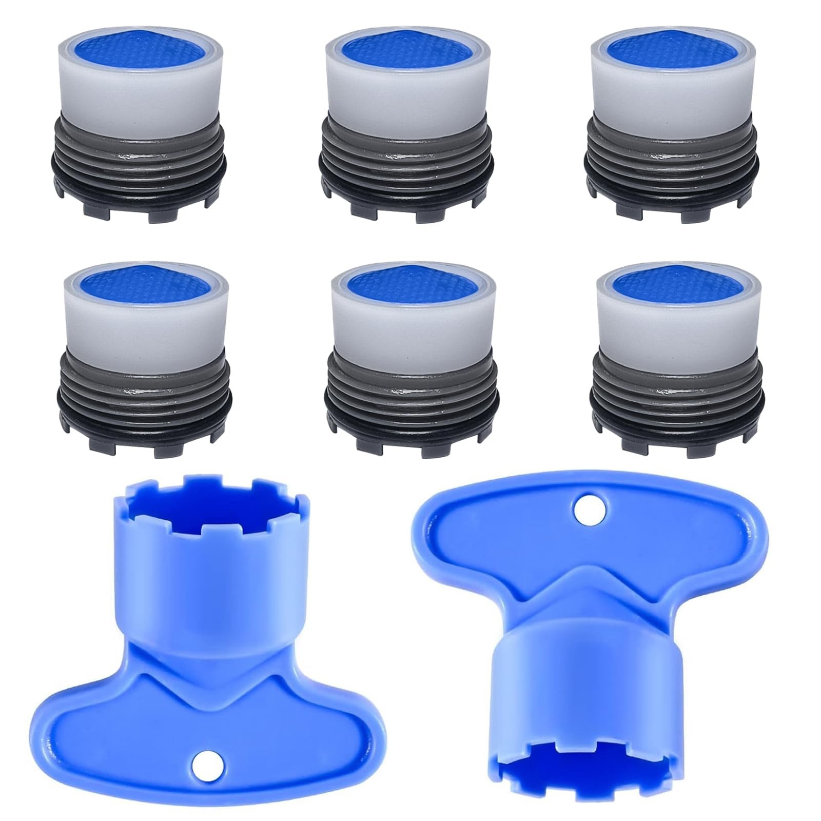 Faucet Aerator M16.5, 6PCS Aerator Replacement for Sink Faucet Flow Restricto...