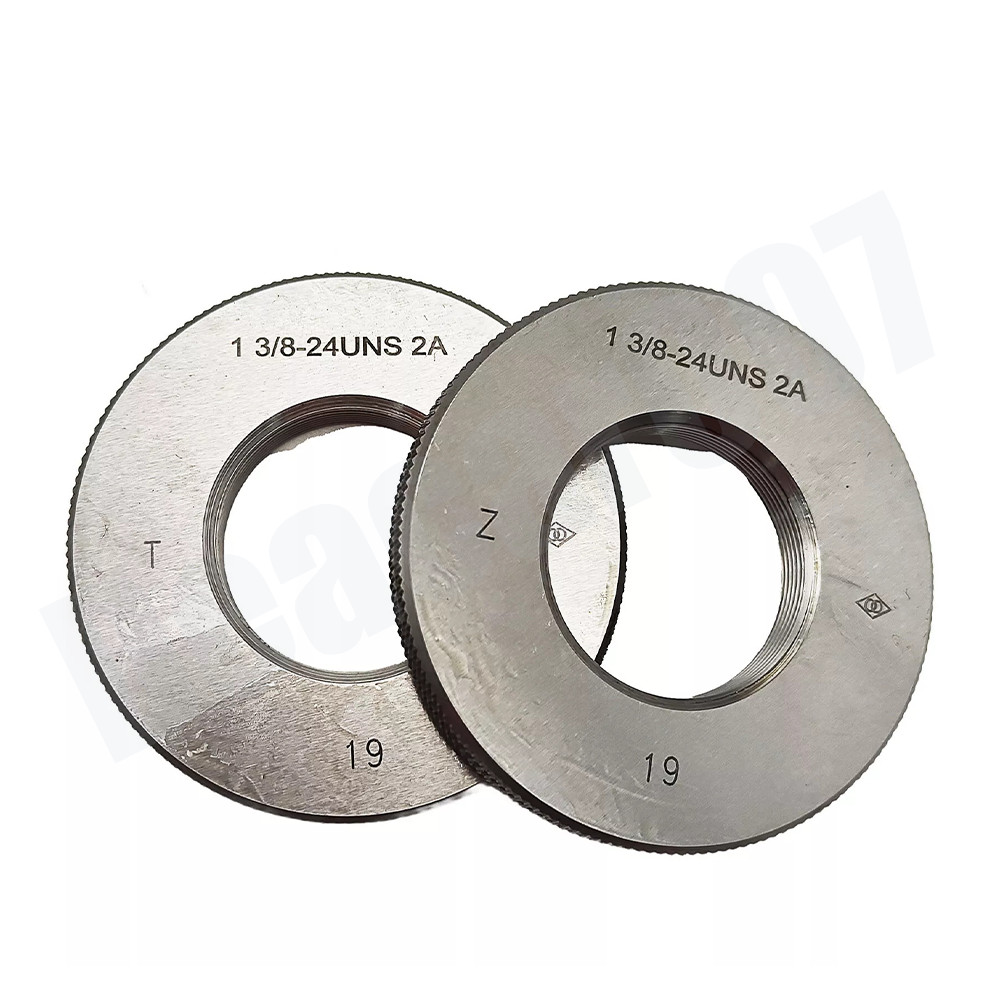 1Pair Thread Ring Gage 1" 3/8-24 UN Threaded Ring Gauge 2A GO&NOGO US