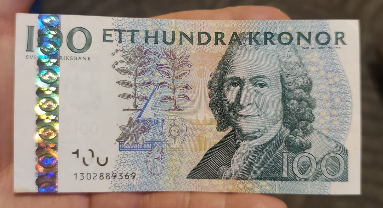 🔴SWEDEN  100 Kronor 2001  VF+  P65a🔴