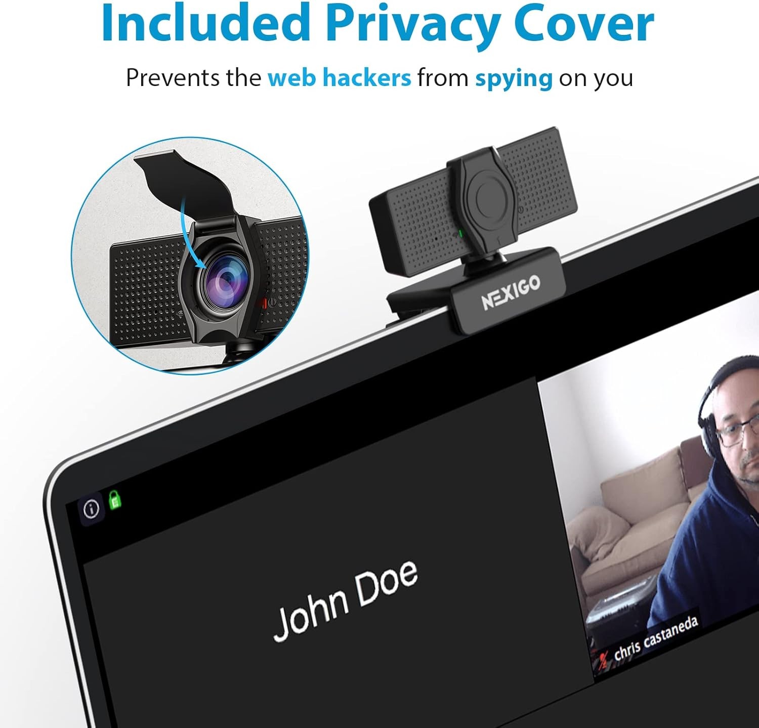 NexiGo N60 1080P Webcam with Microphone