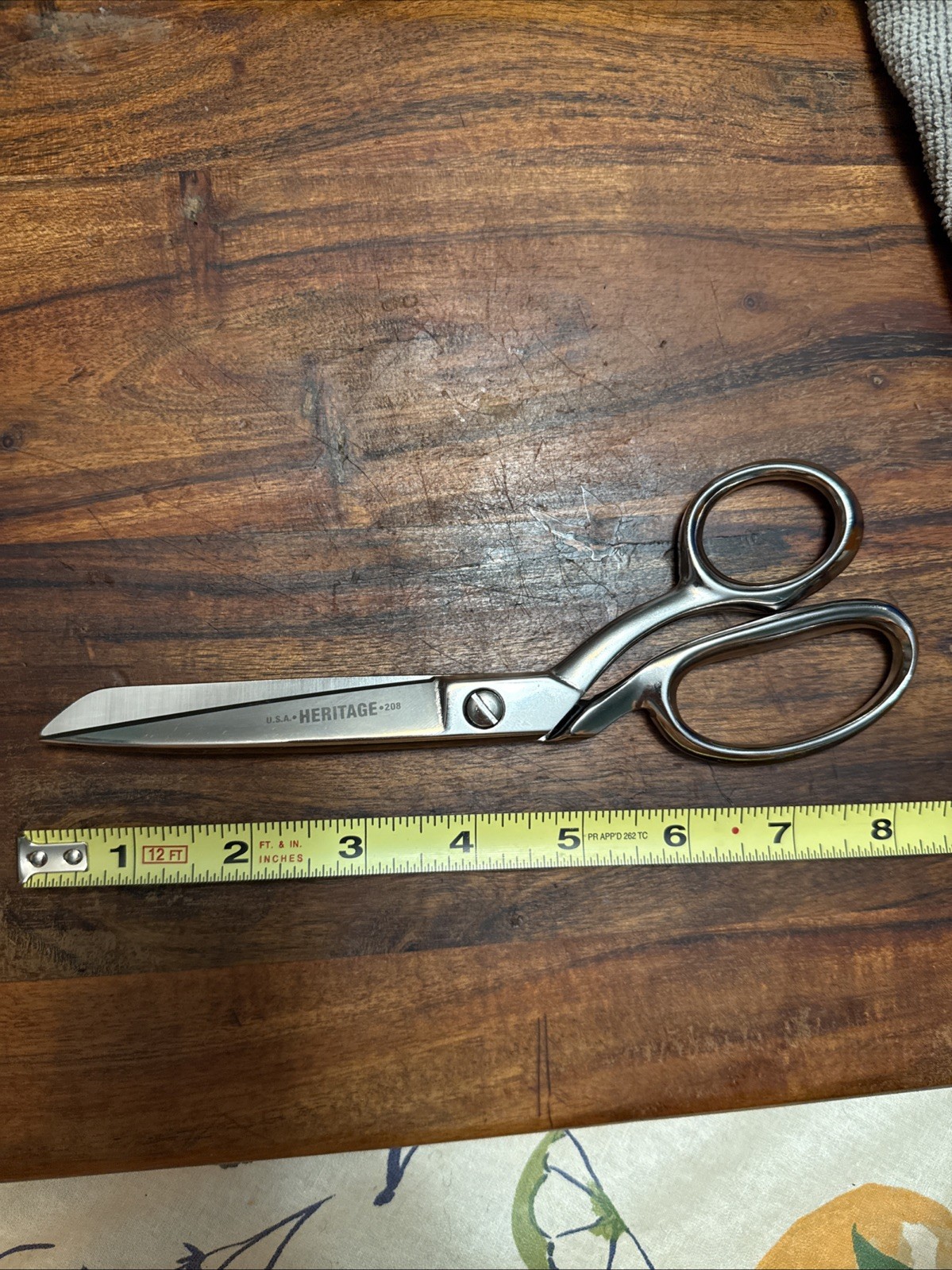 Lot 2 Heritage USA Stainless 208 Trimmer Scissors Shears Wiss Inlaid 10SN Italy