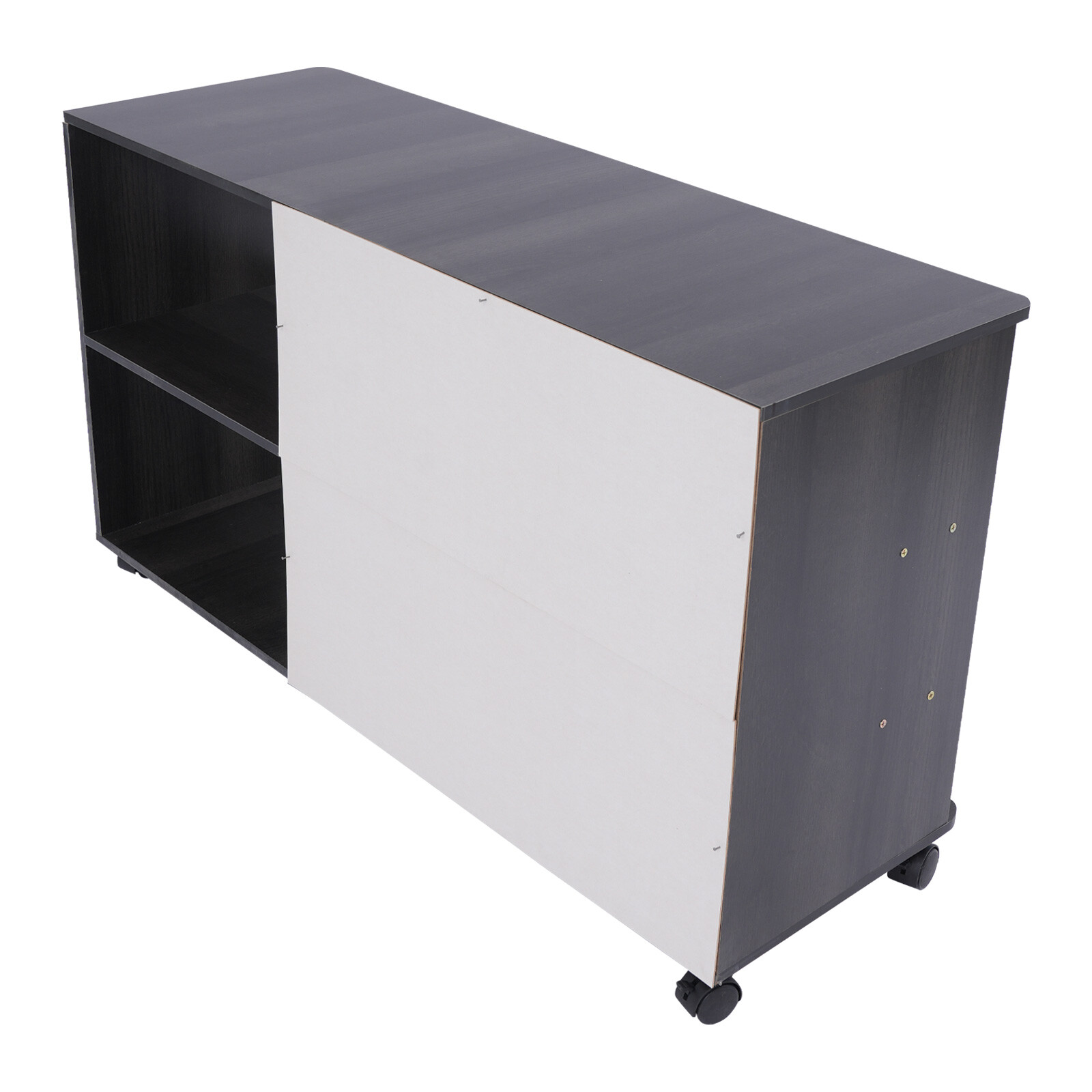 3 Drawers 2 Compartments Mobile File Cabinet Locking File Cabinet MDF 1 Cabinet
