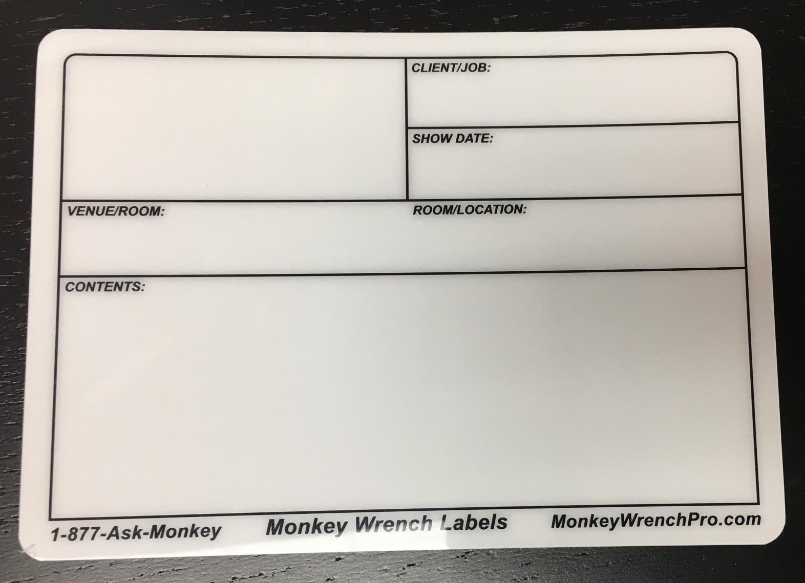 Road Case Label 5" x 7" (6 pack)