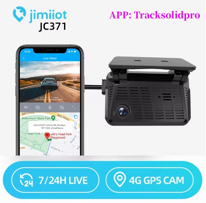Jimiot JC371 4G Wifi DashCam 3 Channes Live Video GPS Tracking Monitor For Car