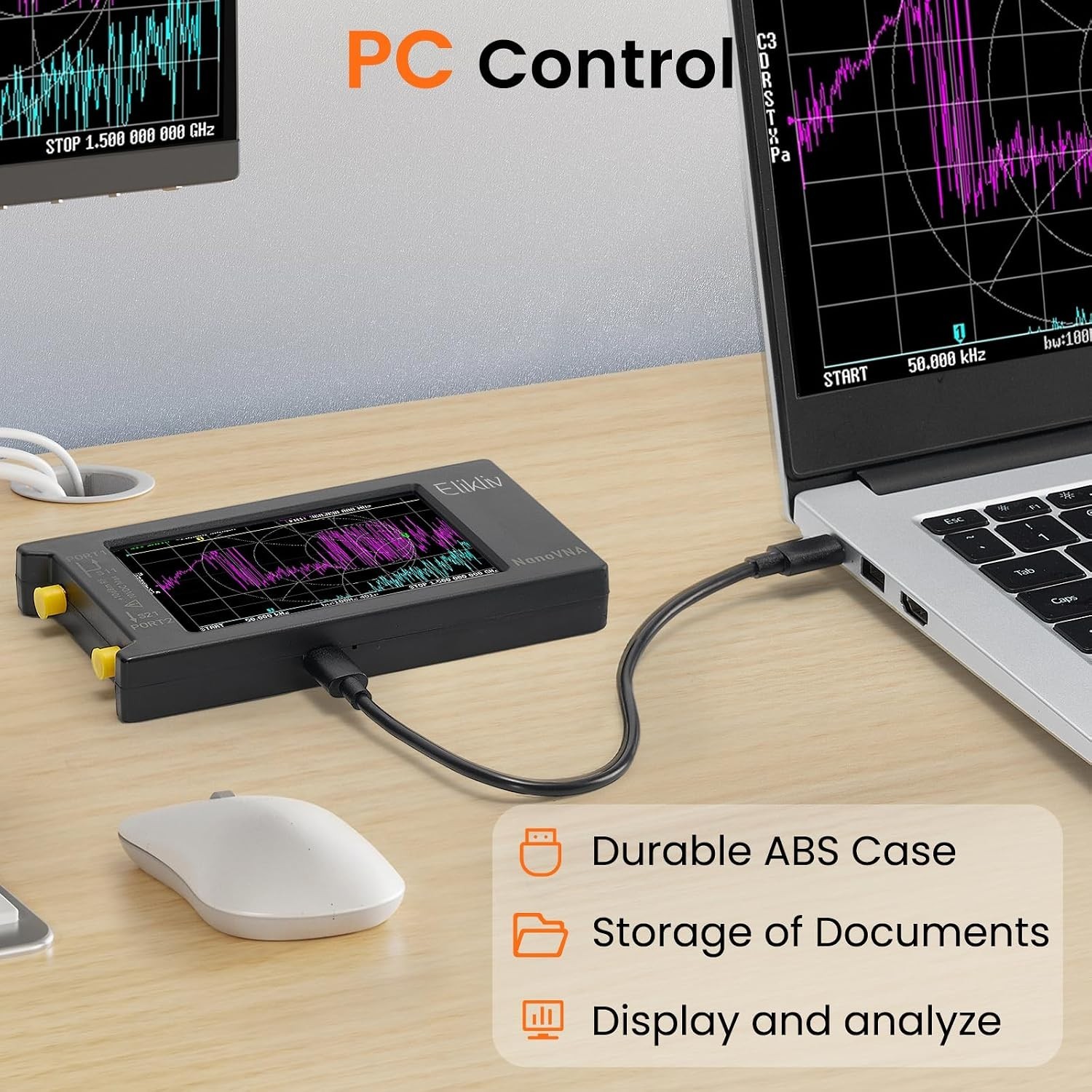 Portable NanoVNA-H4 Vector Network Analyzer