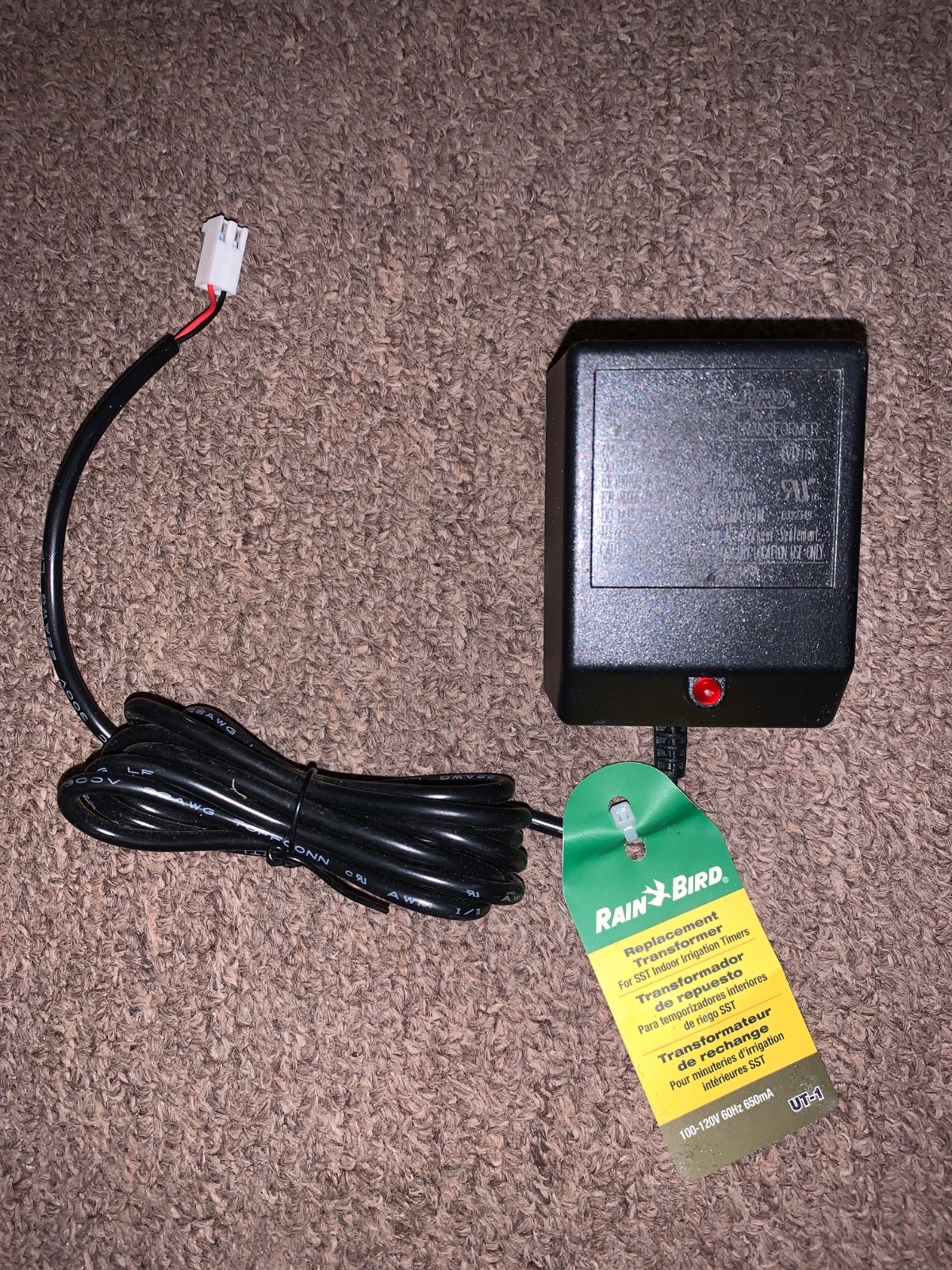 Rainbird UT-1 OEM Sprinkler Timer Electrical Plug/Transformer