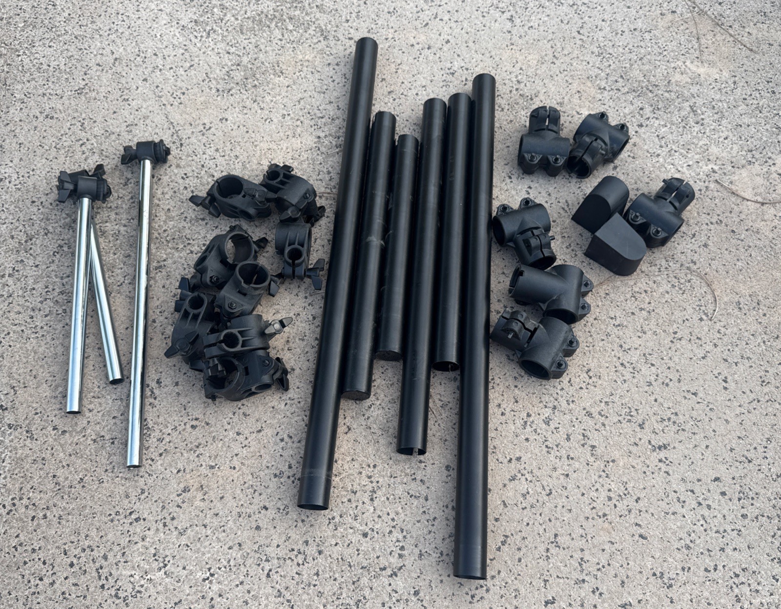 ALESIS Electronic Drum Kit Rack Metal Tube Frame Stand & Clamp Brackets Lot