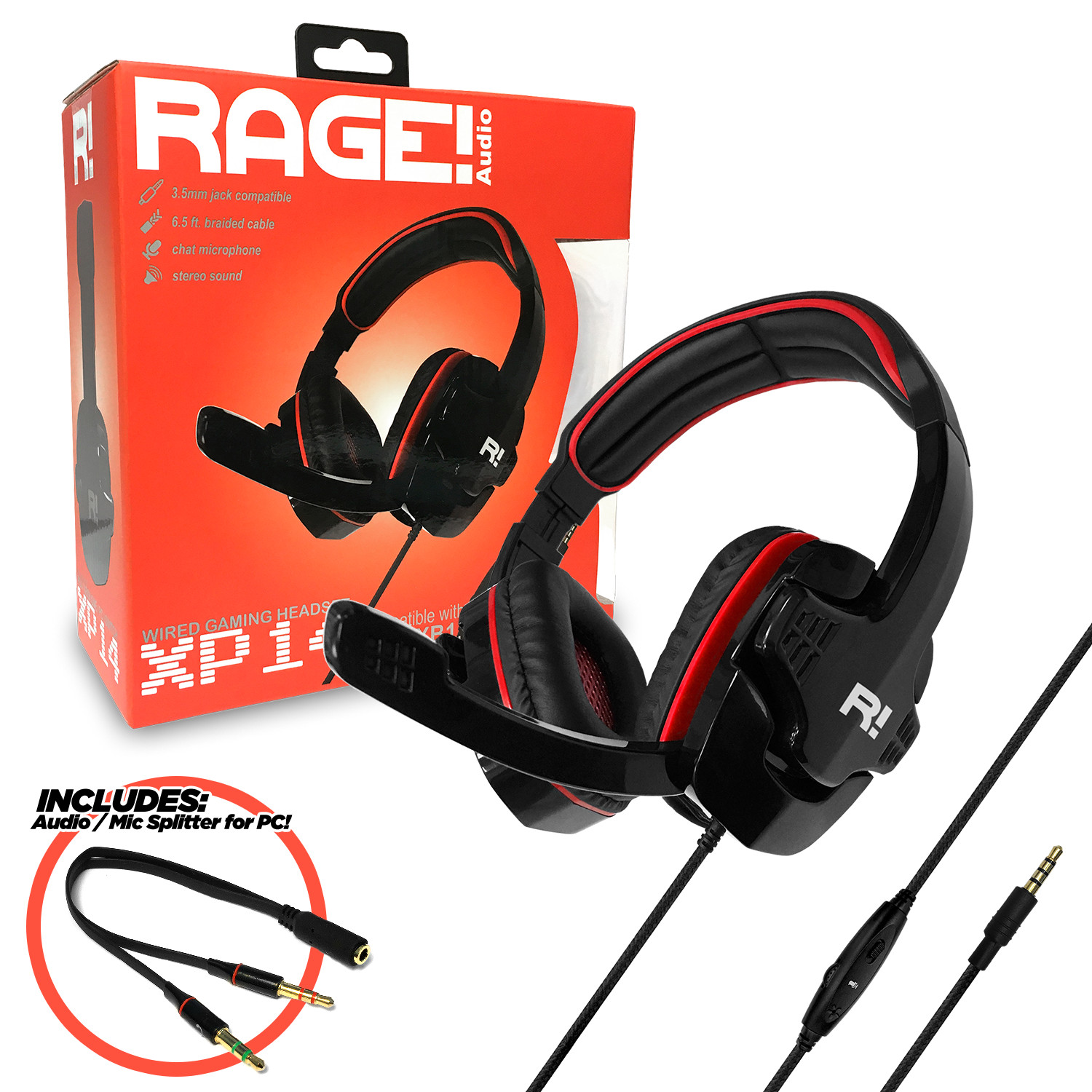 RAGE! XP14 Stereo Gaming Headset -RAGE AUDIO *XBOX ONE/SERIES/PS4/PS5/PC/SWITCH*