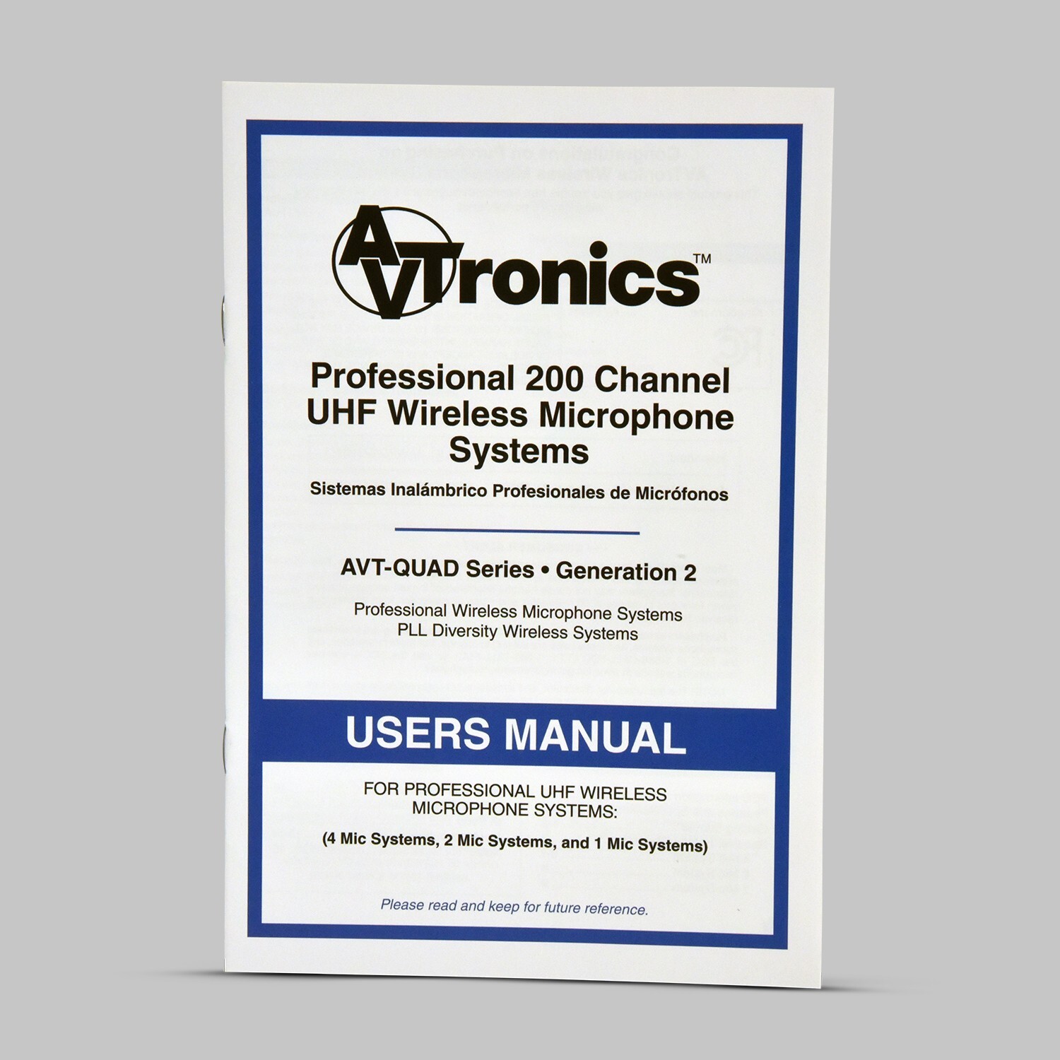AVTronics Professional 200 Channel UHF Wireless Microphone System