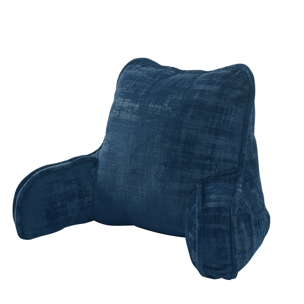 Multi Velvet Backrest Pillow Bed Cushion Support Reading Back Rest Arms Chair