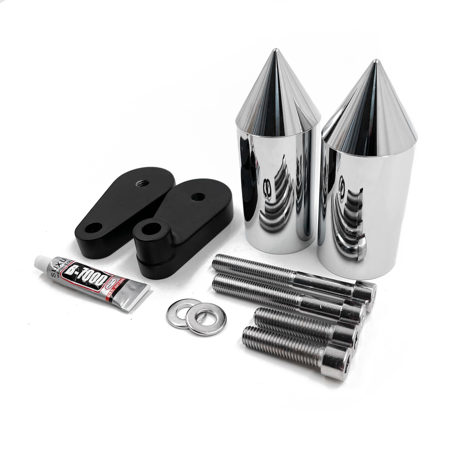 Chrome Spike Frame Slider Crash Protector For 04-05 Kawasaki Ninja ZX10R ZX1000